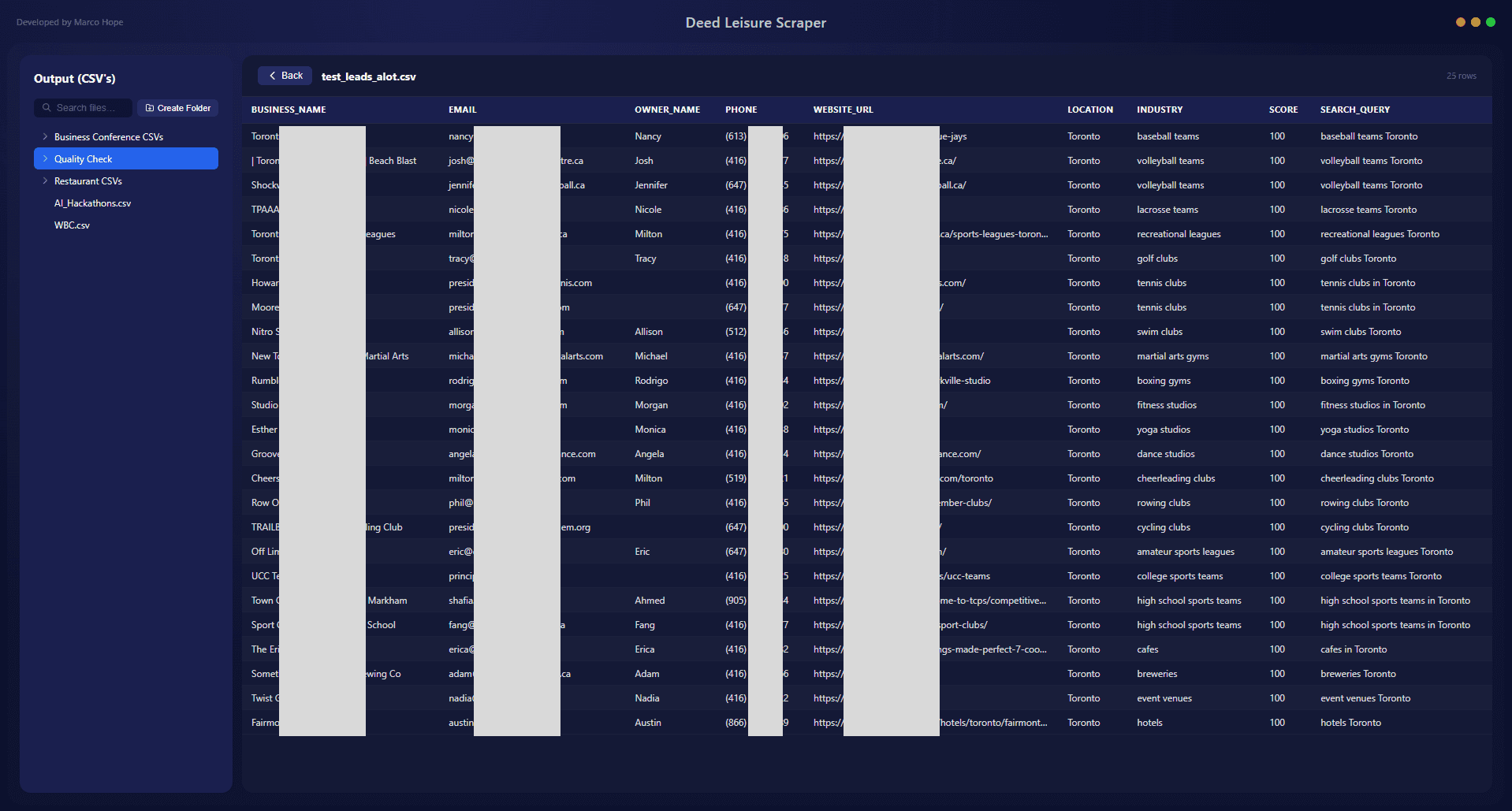 Deeds Leisure — Lead-Gen Tool — view 3 of 3