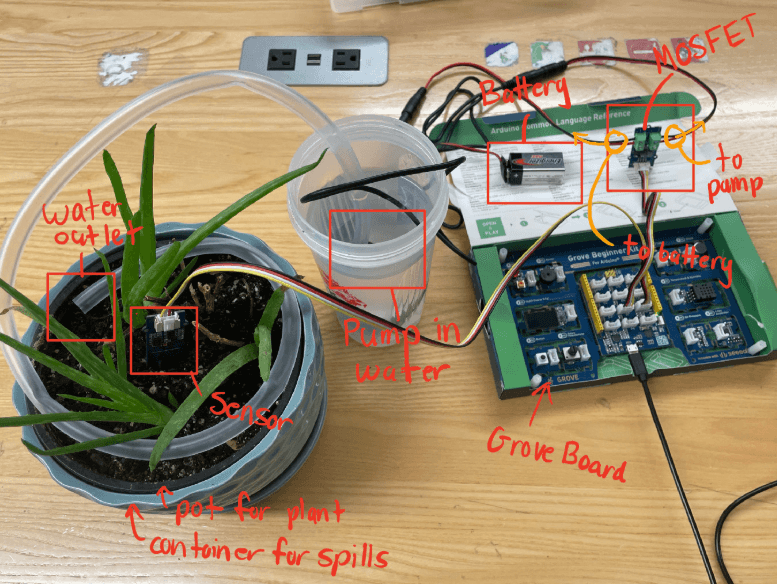 Auto Plant Watering System — Arduino + MATLAB