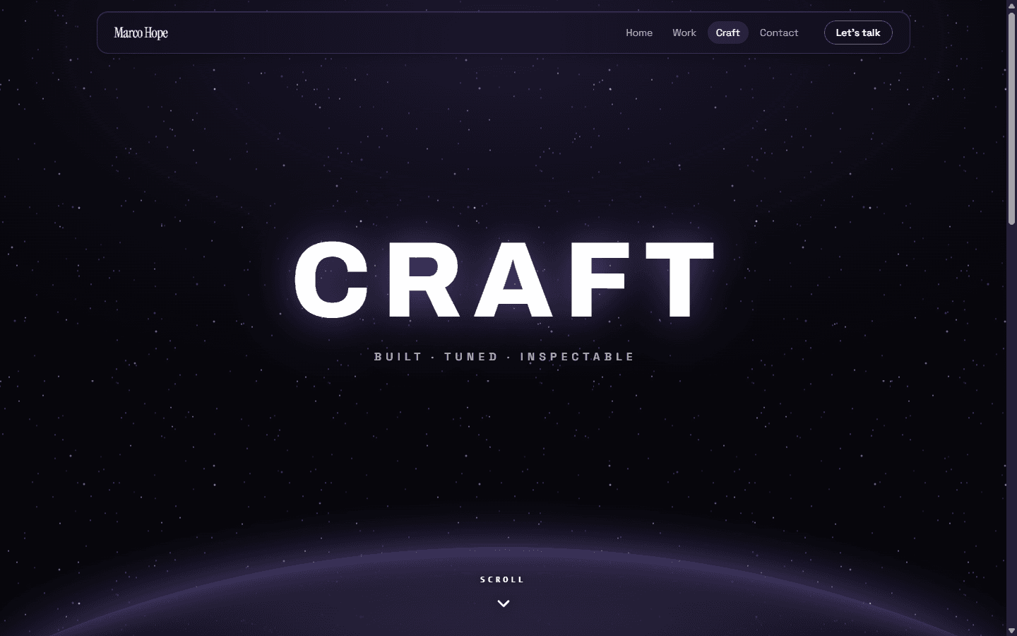 This Portfolio — view 3 of 4